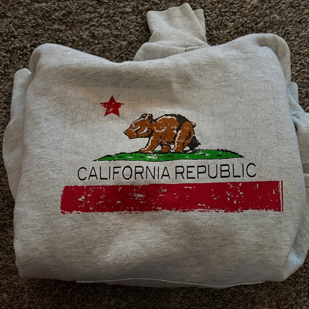 Port and Company Gray California Republic Hoodie